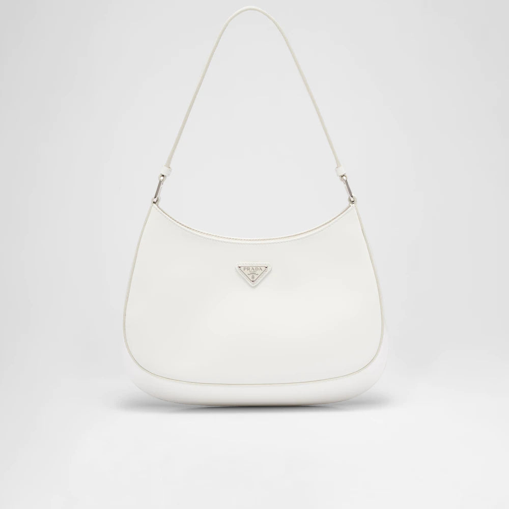 PP Cleo brushed leather shoulder bag - White