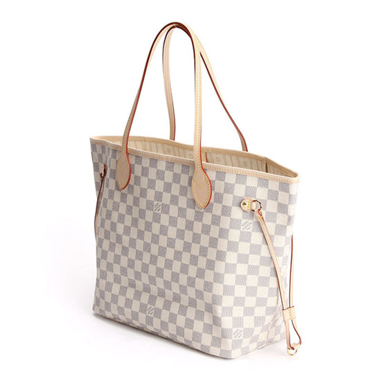L N51107 Neverfull MM Shoulder Bag Damier Azur Canvas