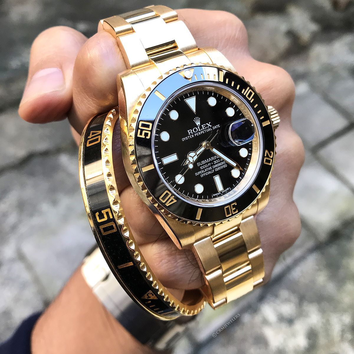 Rlx Perpetual Submariner Date 41mm Blue Dial Yellow Gold 126618LB