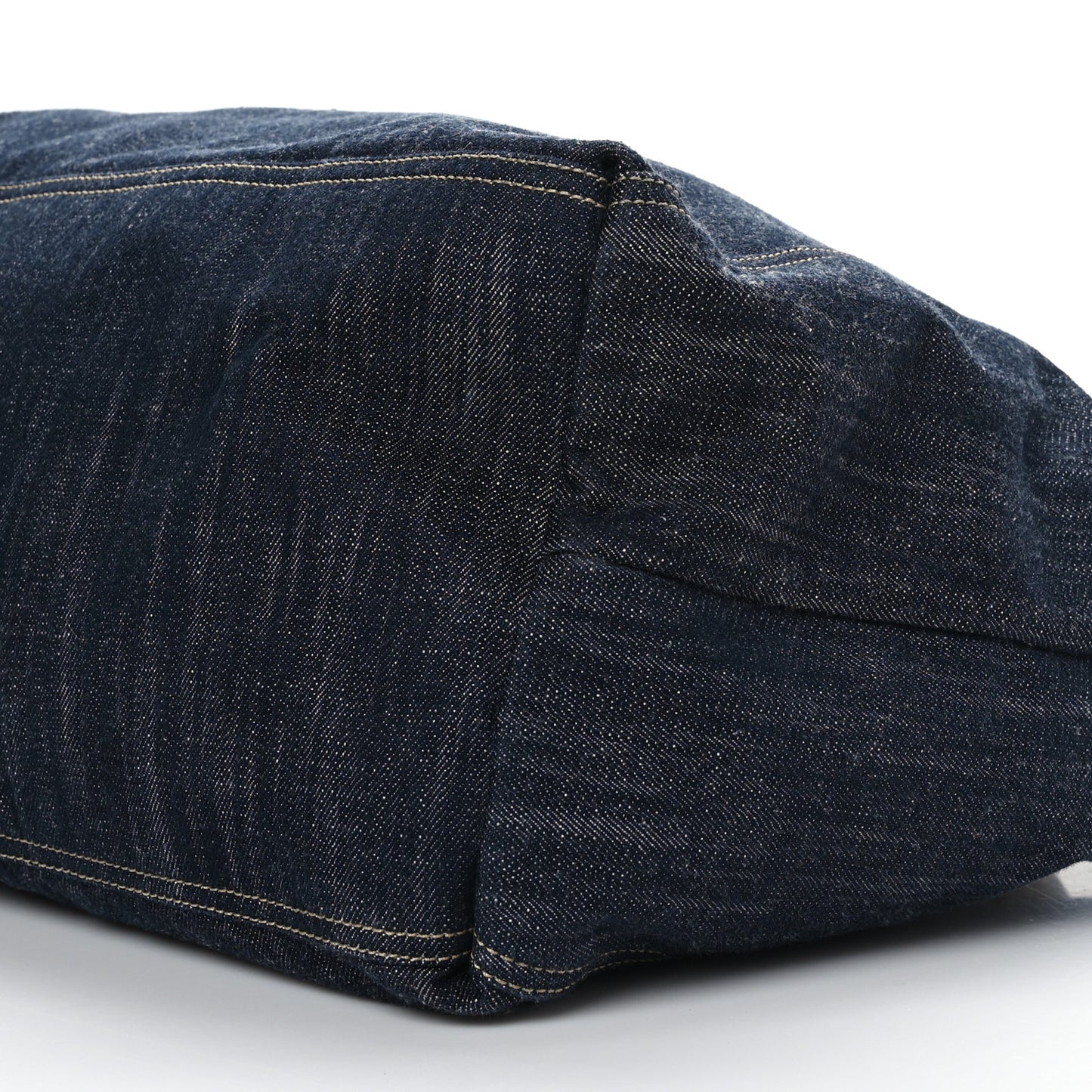 CC DARK BLUE DENIM XL GIANT COCO CABAS TOTE BAG