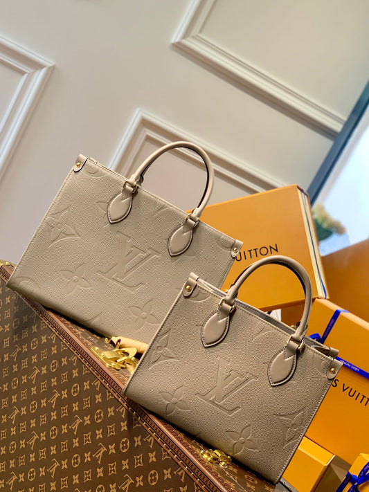 Louis Vuitton OnTheGo MM Tourterelle Empreinte M45607