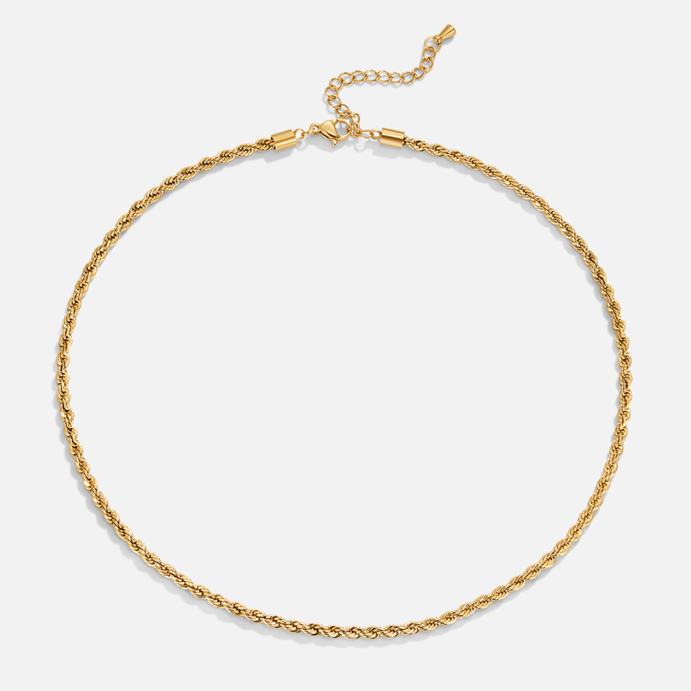 Calla Gold Twisted Chain Necklace
