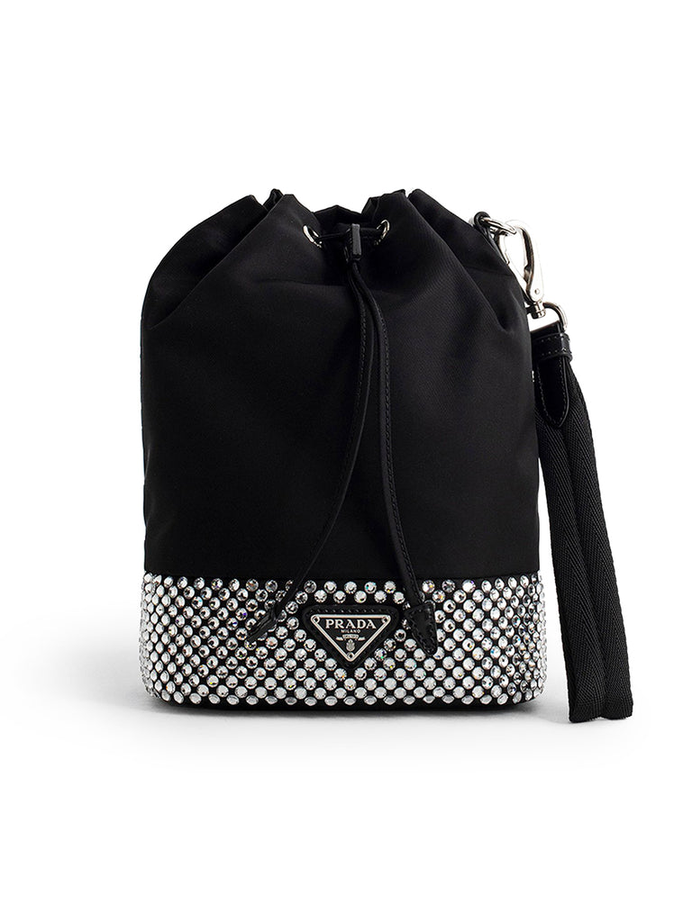 PP Bucket Re-Nylon Bag with Artificial Crystals