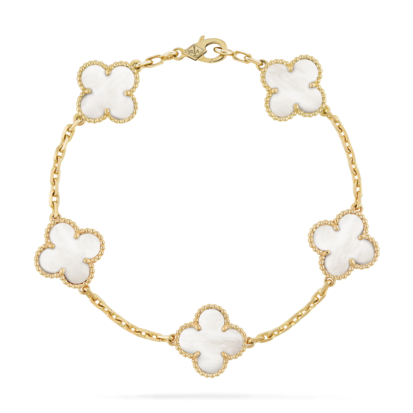 VAN CLEEF & ARPELS Vintage Alhambra Bracelet White