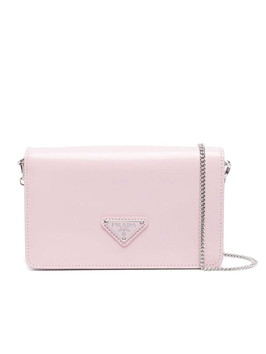 PP Brushed Leather Shoulder Bag