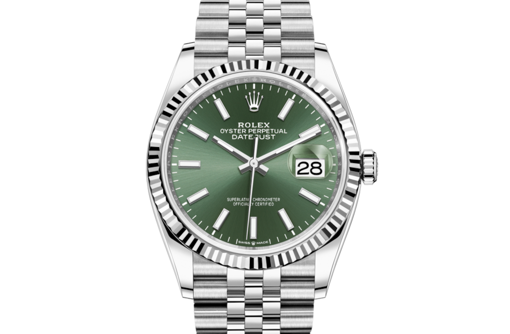 LadyRlx DATEJUST 36 Mint Green .126234