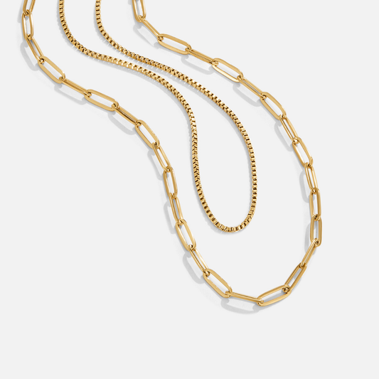 Amanda Layered Gold Chain  Necklace