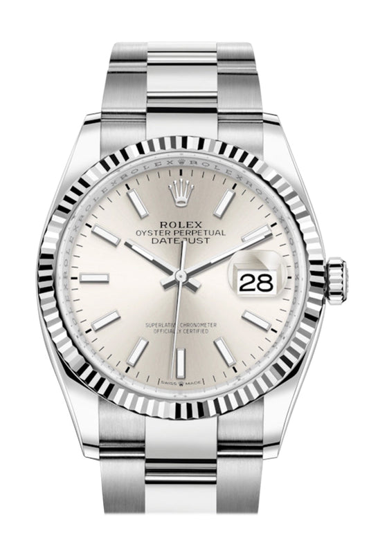 Rlx Datejust 36 Silver Dial Automatic Watch 126234