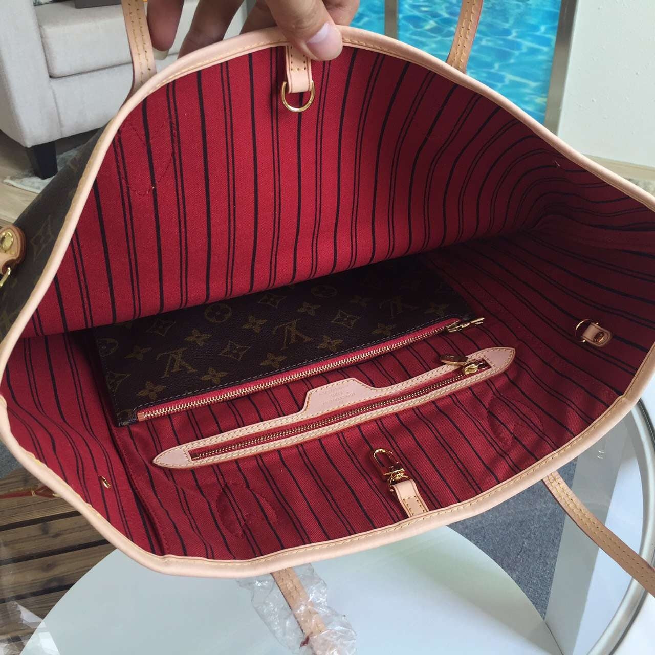 L Neverfull MM Bag Monogram Canvas M40996