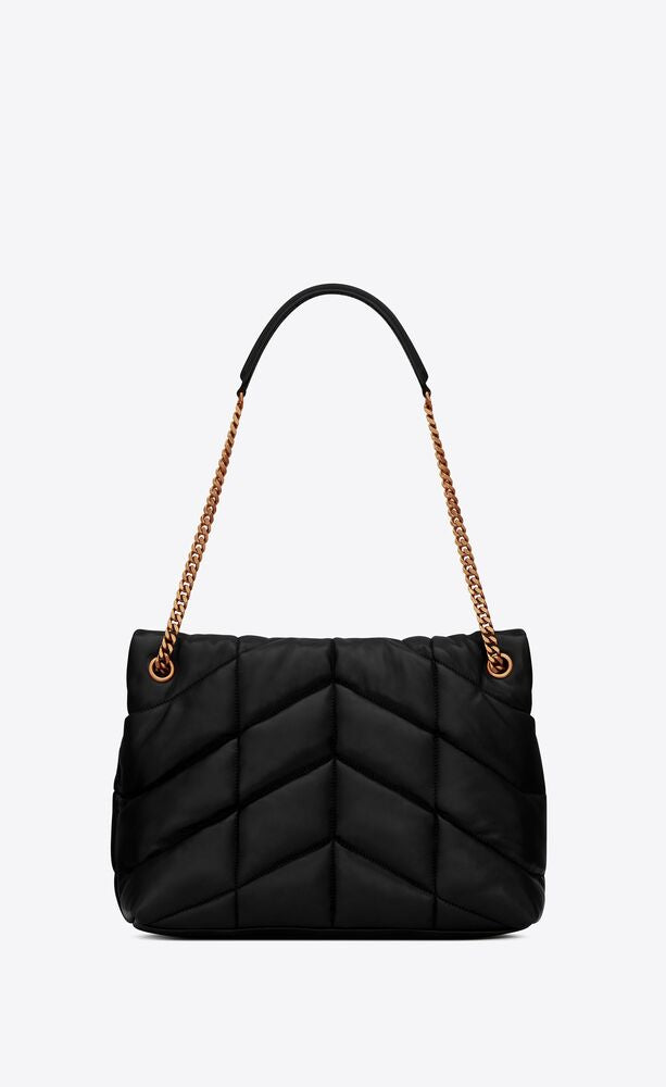 Y Puffer Medium Chain Bag in Quilted Lambskin