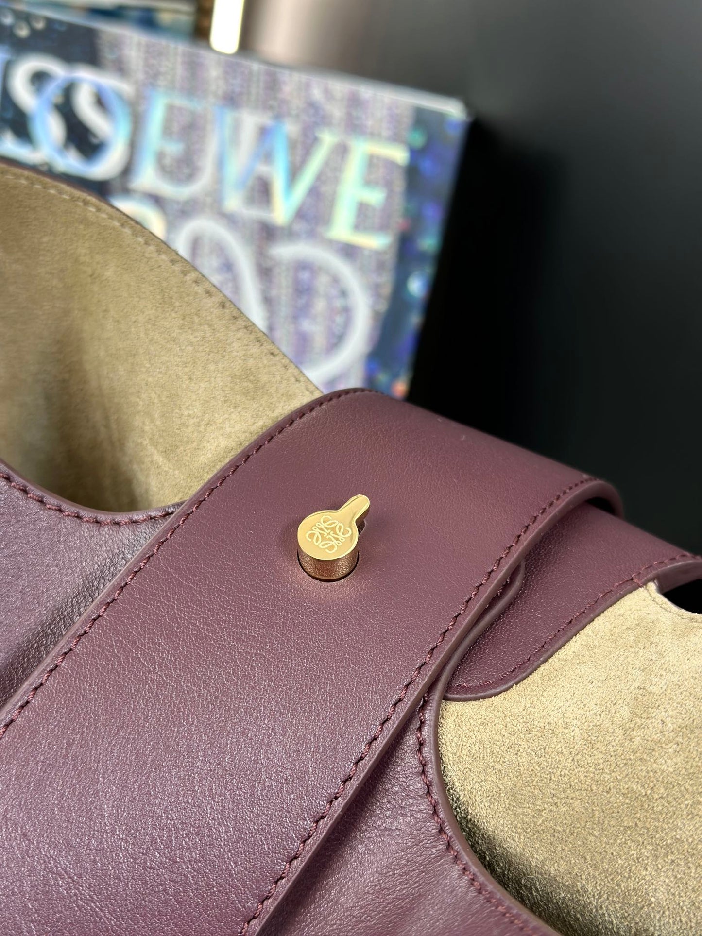 LOEWE 24SS Pebble Bucket Tote Bag, 24.5*23.5*28cm