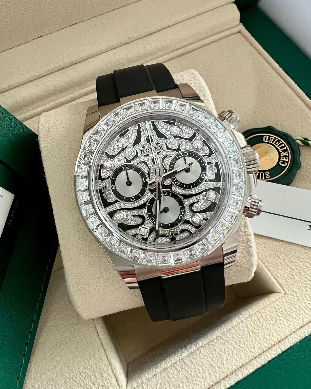 RLX Daytona 116589TBR "Eye of the Tiger" White Gold UNWORN