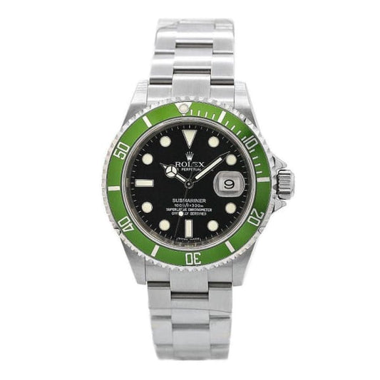 RLX Submariner Date Kermit Stainless Steel Black Dial 16610LV