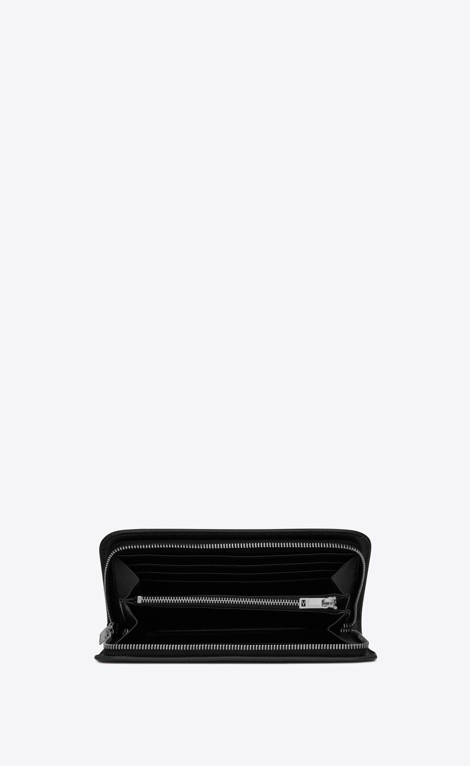 Y Zip Around Wallet in Grain de Poudre Embossed Leather