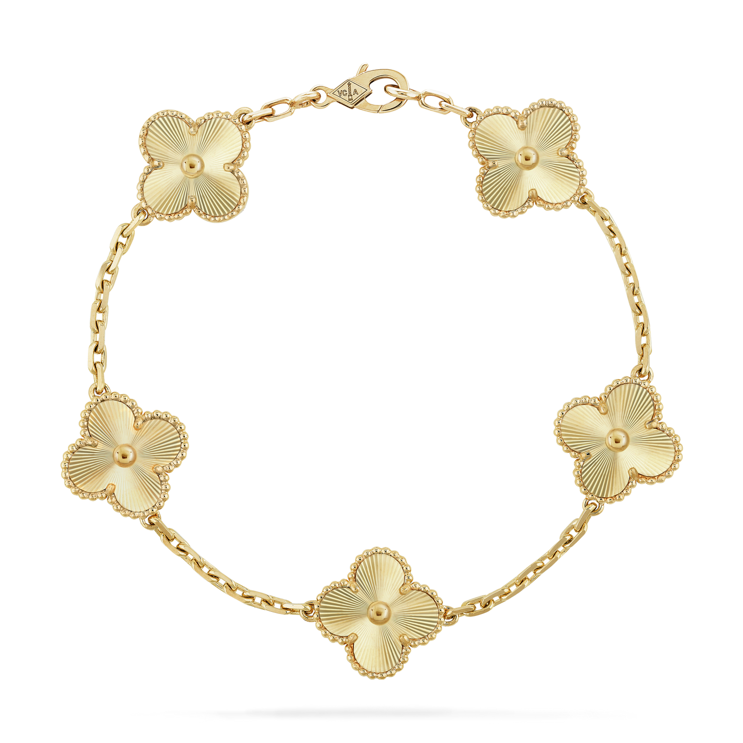 VAN CLEEF & ARPELS Vintage Alhambra Bracelet Laser Gold