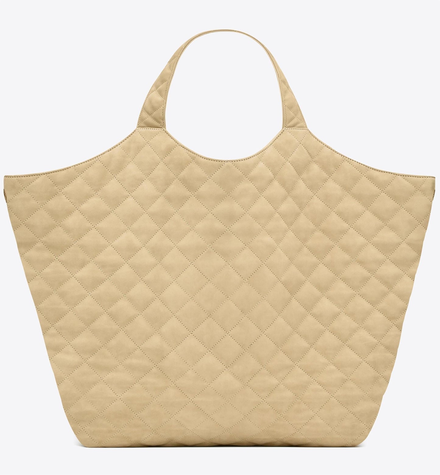 ICARE MAXI SHOPPING BAG IN QUILTED NUBUCK SUEDE