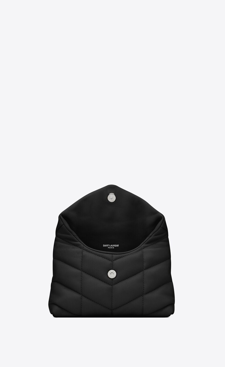 Y Puffer Small Pouch in Quilted Lambskin