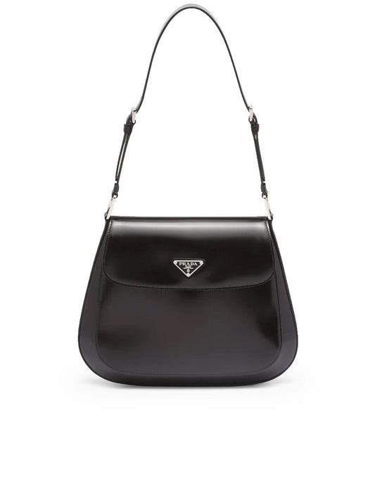 PP Cleo Brushed Leather Medium Shoulder Bag with Flap