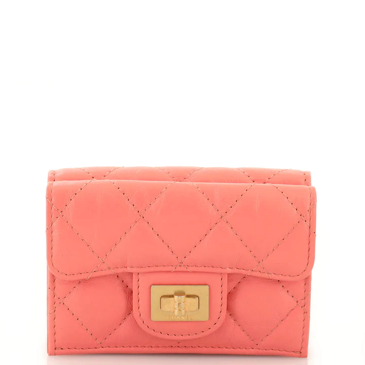 CC Reissue Compact Wallet Quilted Aged Calfskin