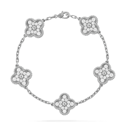 VAN CLEEF & ARPELS Vintage Alhambra Bracelet Silver