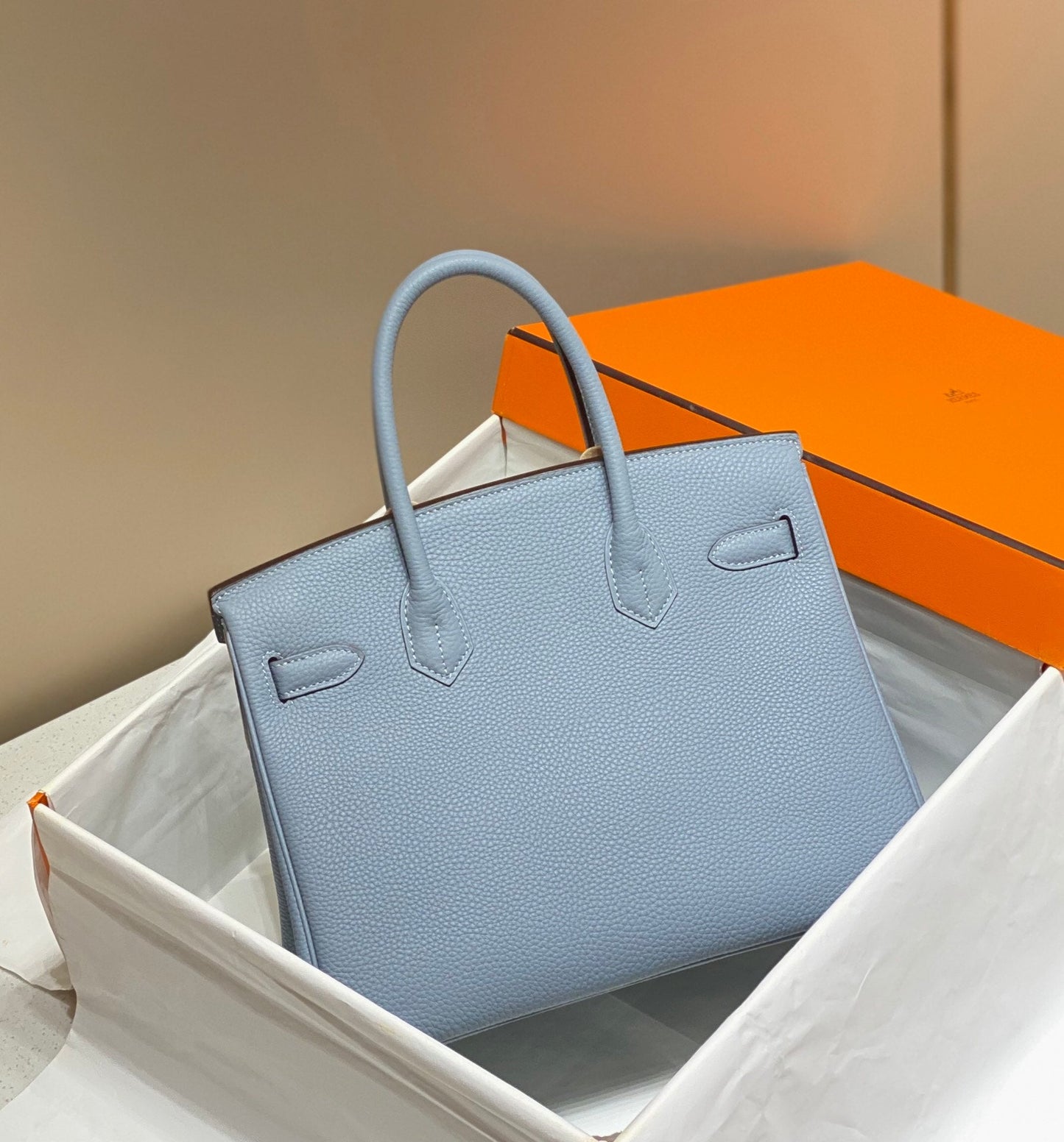 Hermès Birkin Dream Hangbag Sky Blue 25*30*35 CM