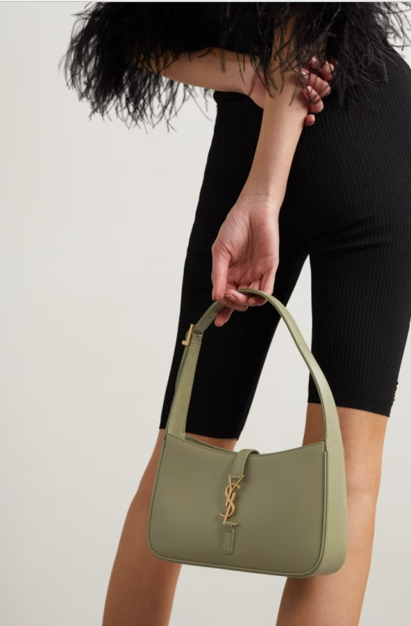 Y Leather shoulder bag �C Green