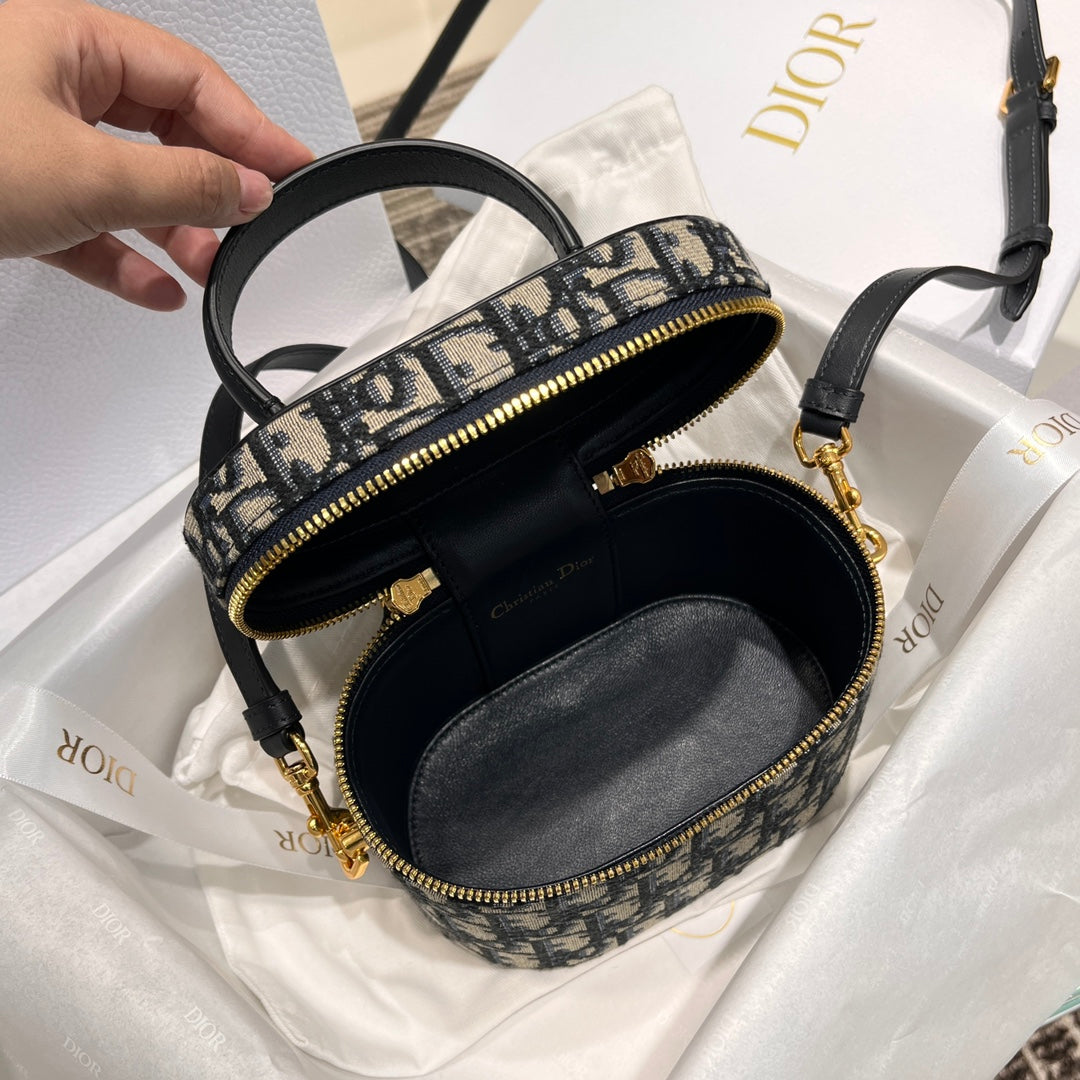Dior Blue Dior Oblique Jacquard Bag 16x11x9.5cm