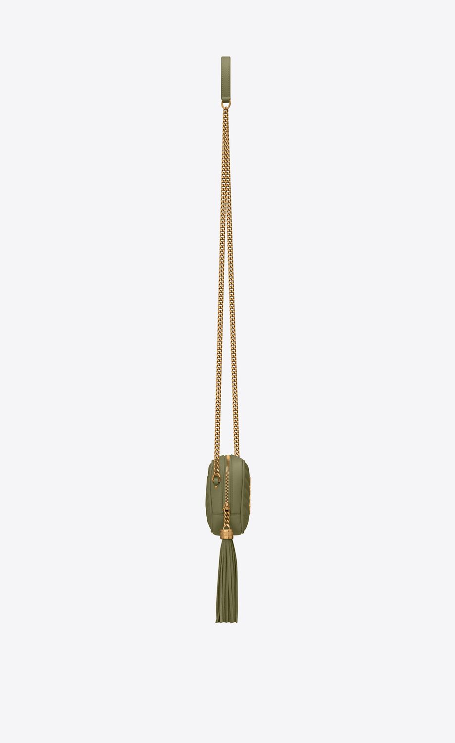 Y Lou Mini Bag in Quilted Grain de Poudre Embossed Leather