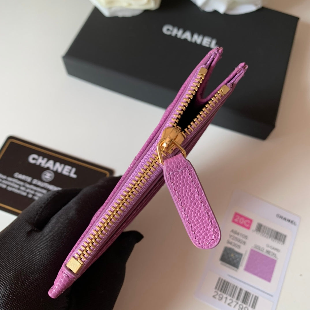 cc Flat Card Holder Purple Bag For Women 11.5cm/4.5in