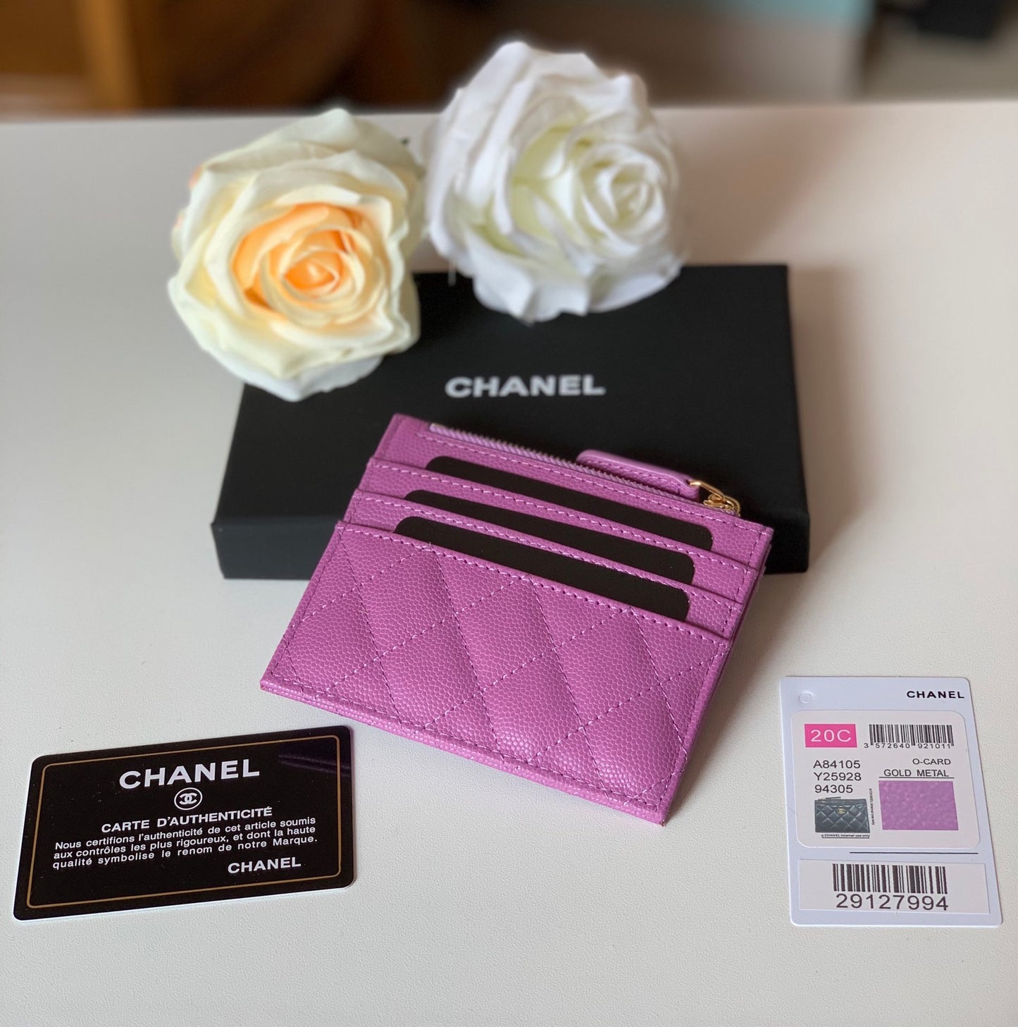 cc Flat Card Holder Purple Bag For Women 11.5cm/4.5in