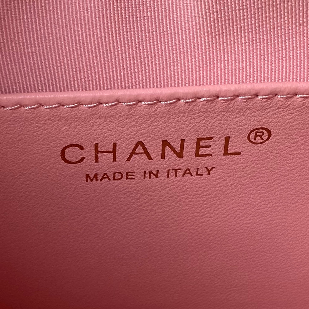 Chanel 23kHobo Bag 23x23x6cm pink