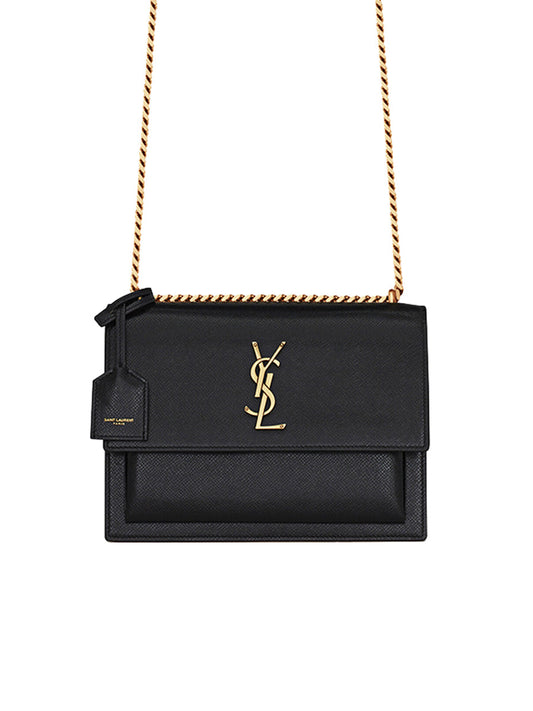 Y Sunset Medium Chain Bag In Coated Bark Leather