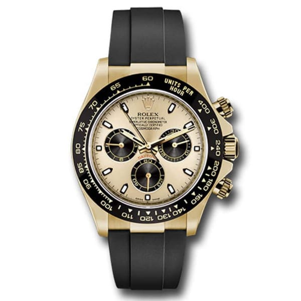 RLX Cosmograph Daytona, Champagne dial, Oysterflex strap, Yellow gold Watch 116518ln-0048