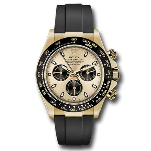 RLX Cosmograph Daytona, Champagne dial, Oysterflex strap, Yellow gold Watch 116518ln-0048