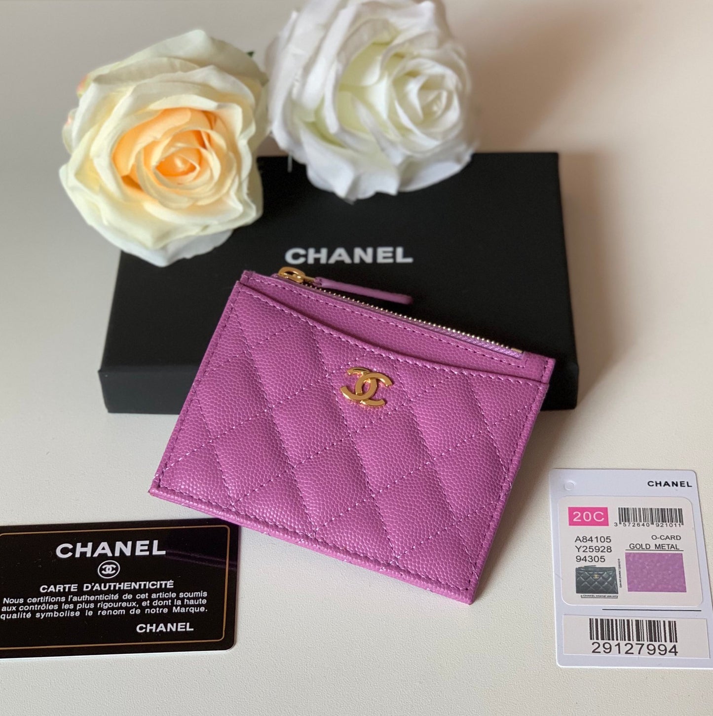 cc Flat Card Holder Purple Bag For Women 11.5cm/4.5in