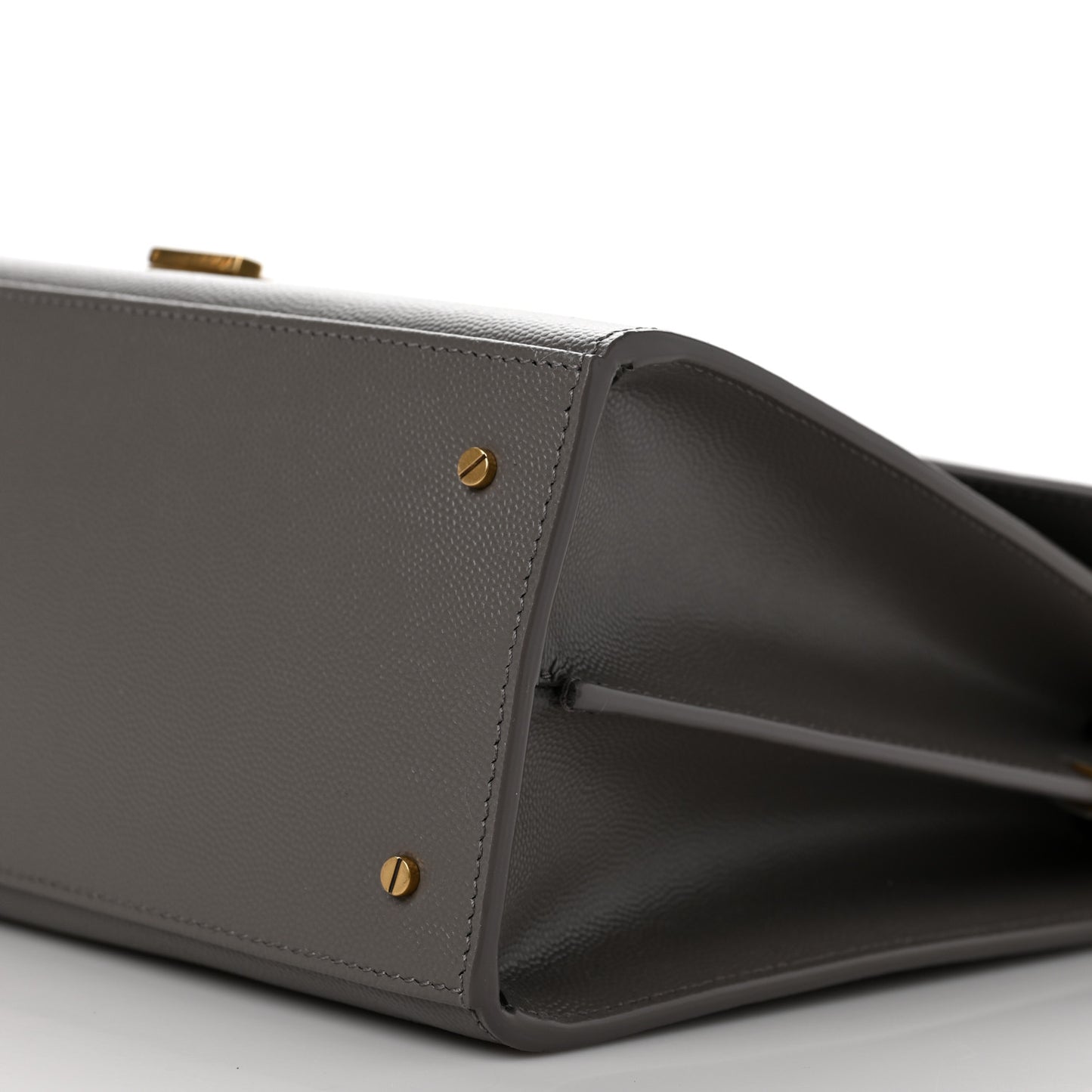 Y Cassandra Medium Top Handle in Box Y Leather and Suede