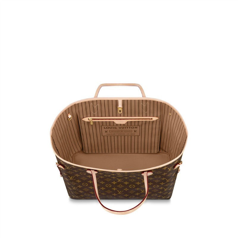 L Monogram Canvas Neverfull GM M40990 Beige