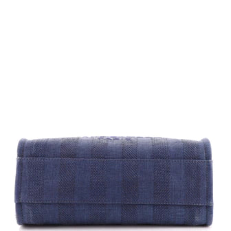 CC Deauville Tote Striped Raffia Small