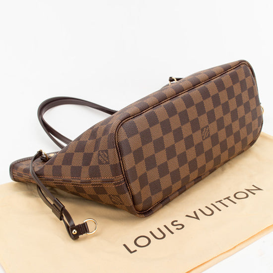 L N51109 Neverfull PM Shoulder Bag Damier Ebene Canvas