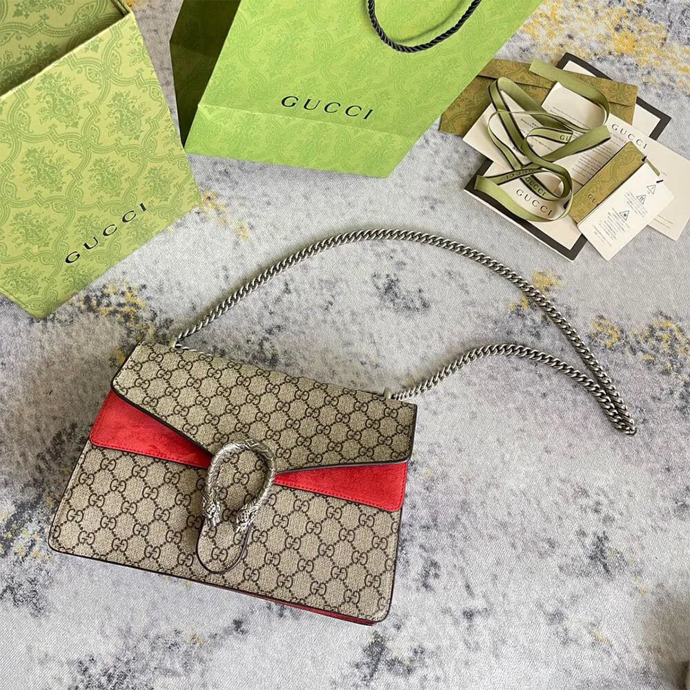 GG Supreme Medium Dionysus Shoulder Bag