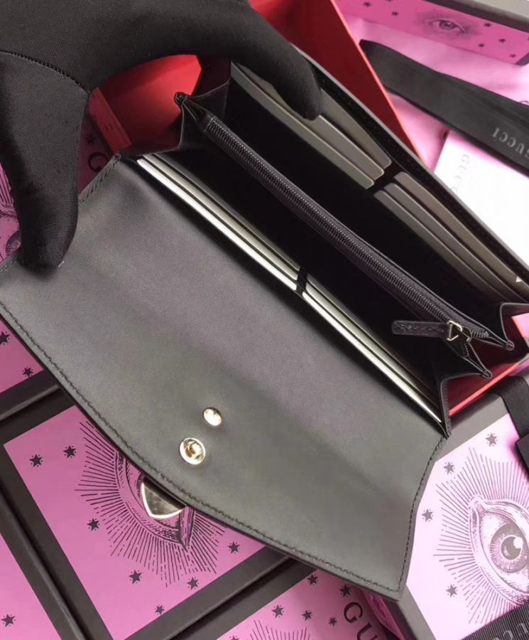 GG Sylvie leather continental wallet 476084