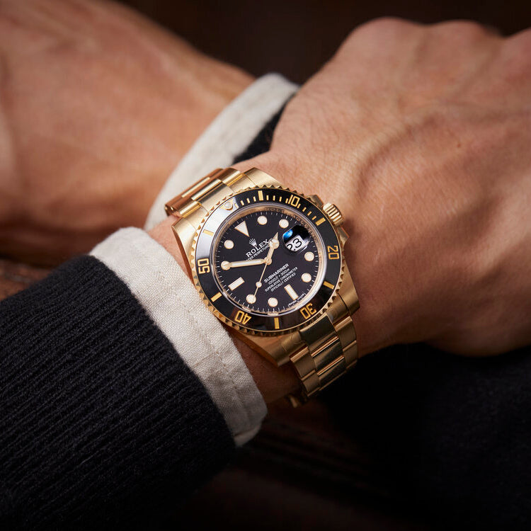 Rlx Perpetual Submariner Date 41mm Blue Dial Yellow Gold 126618LB