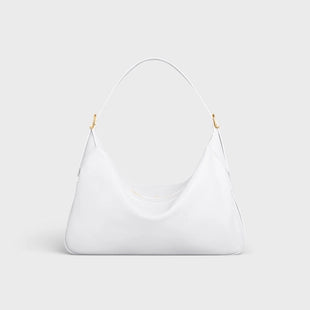 LARGE ROMY IN SUPPLE CALFSKIN ARCTIC WHIT