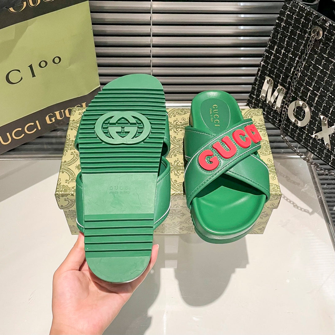 Couple Cross Strap Flats