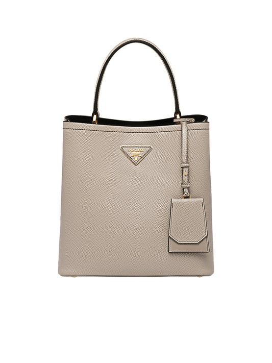 PP Medium Saffiano Leather PP Panier Bag