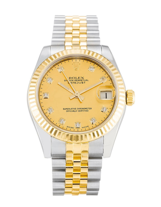 Rw Datejust Lady Champagne Diamond Dial 178273