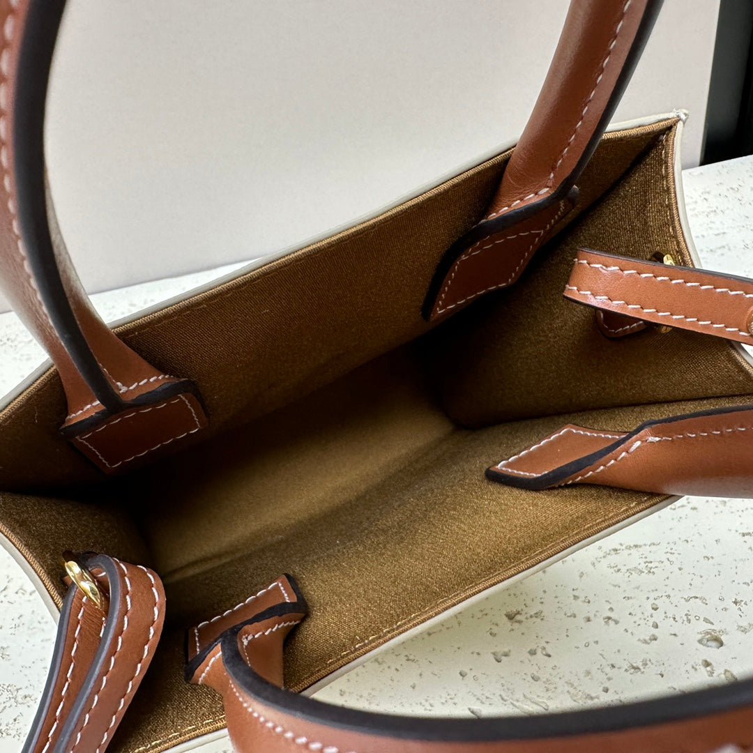 Celine Cabas Triomphe Handbag, 20X 17X 6CM