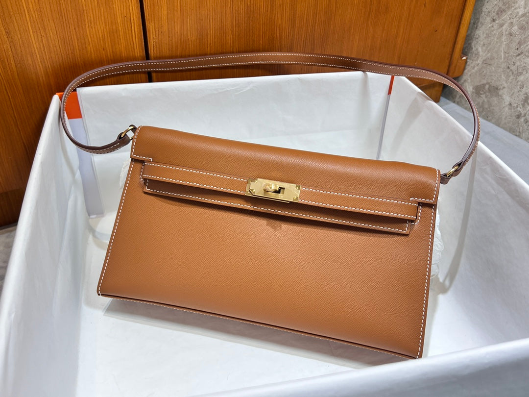 Hermes Kelly Elan 28cm Brown