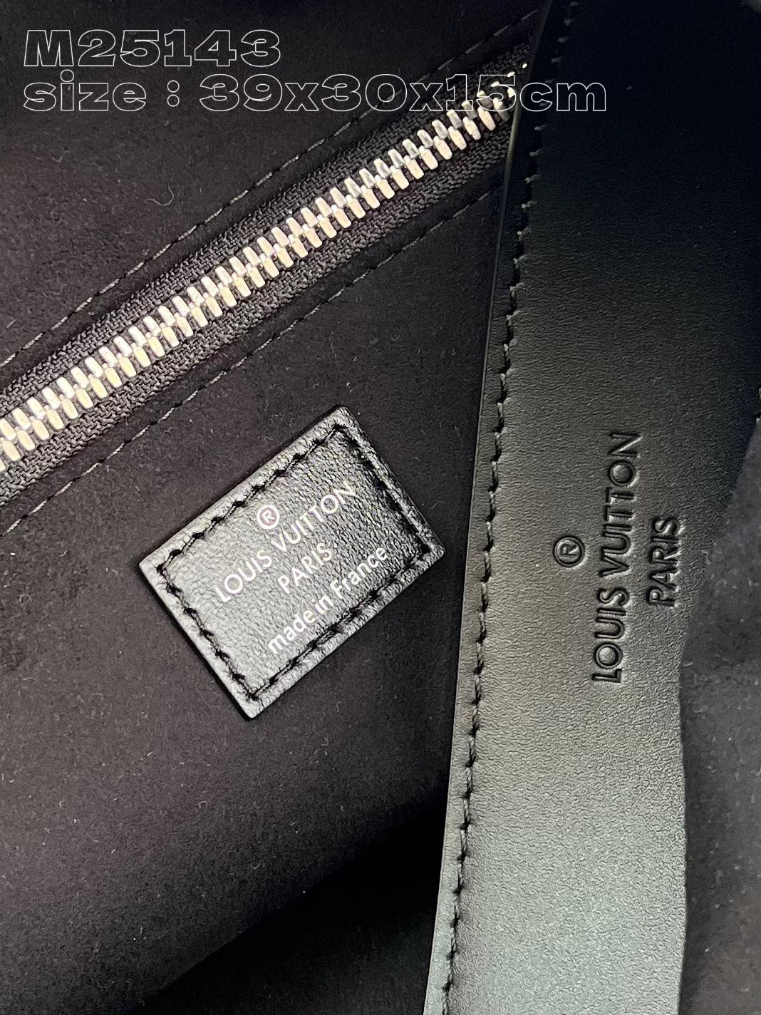 Louis Vuitton CarryAll Tote Bag Black M25143, 39 x 30 x 15 CM