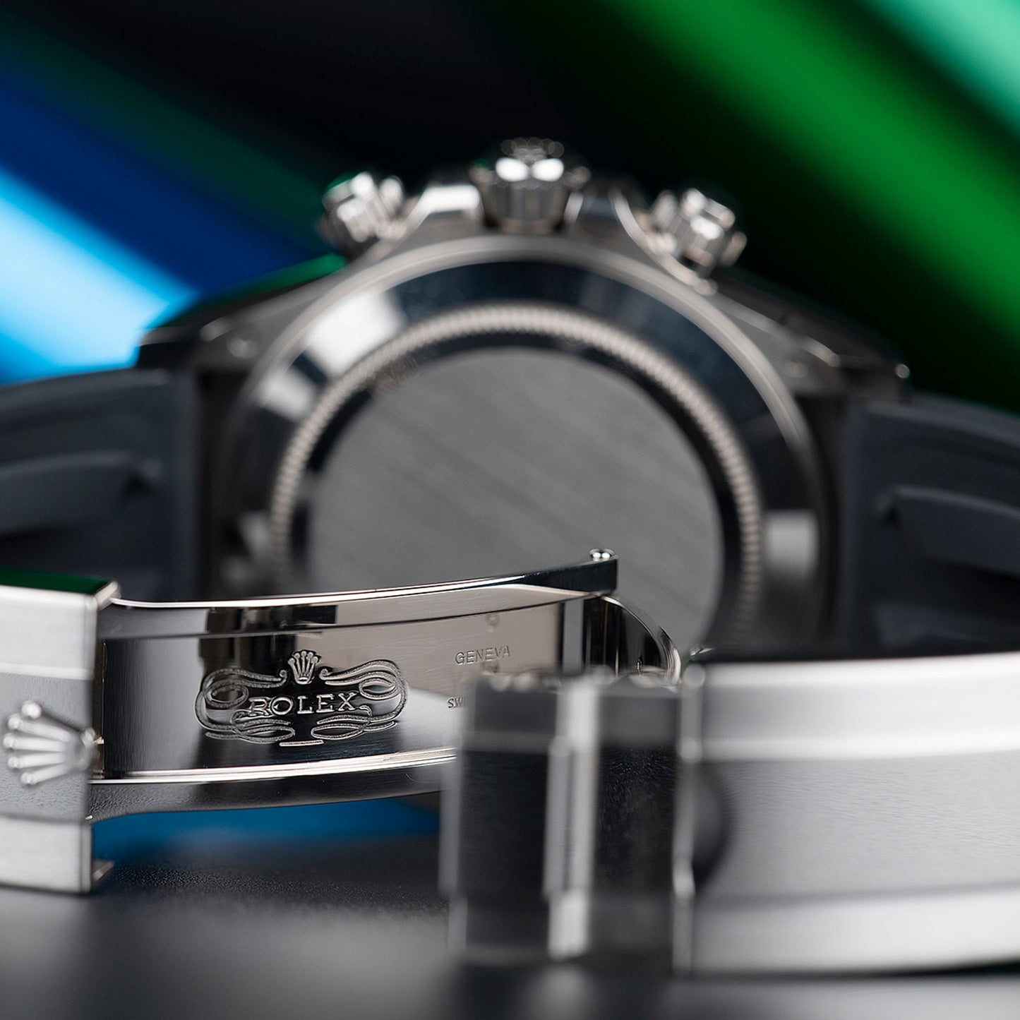 RLX Daytona White Gold Steel Dial Oysterflex Strap 116519ln-0027